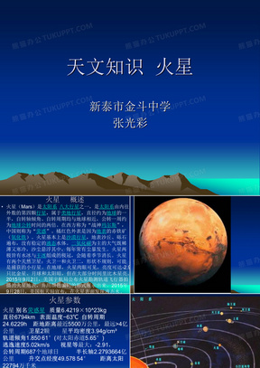 天文知识  火星概述