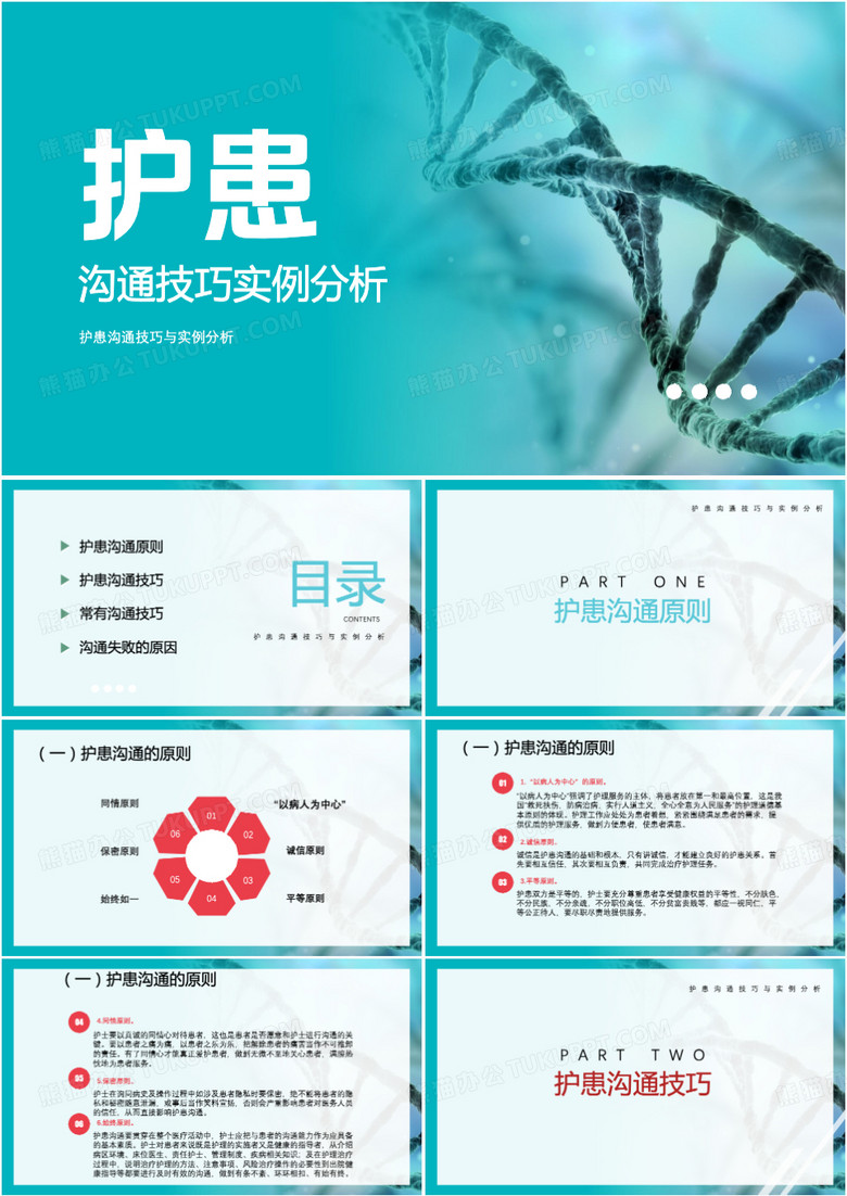 护患沟通技巧实例分析PPT模板