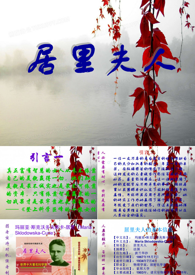 居里夫人介绍