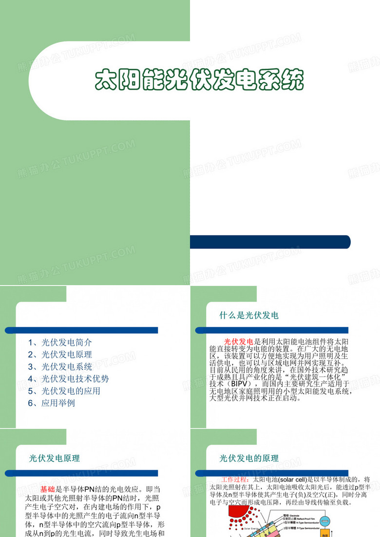 最新太阳能光伏发电系统(PPT)