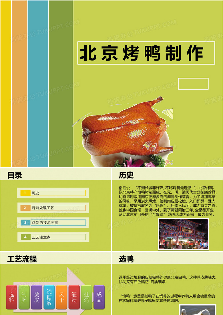 北京烤鸭制作及北京烤鸭吃法