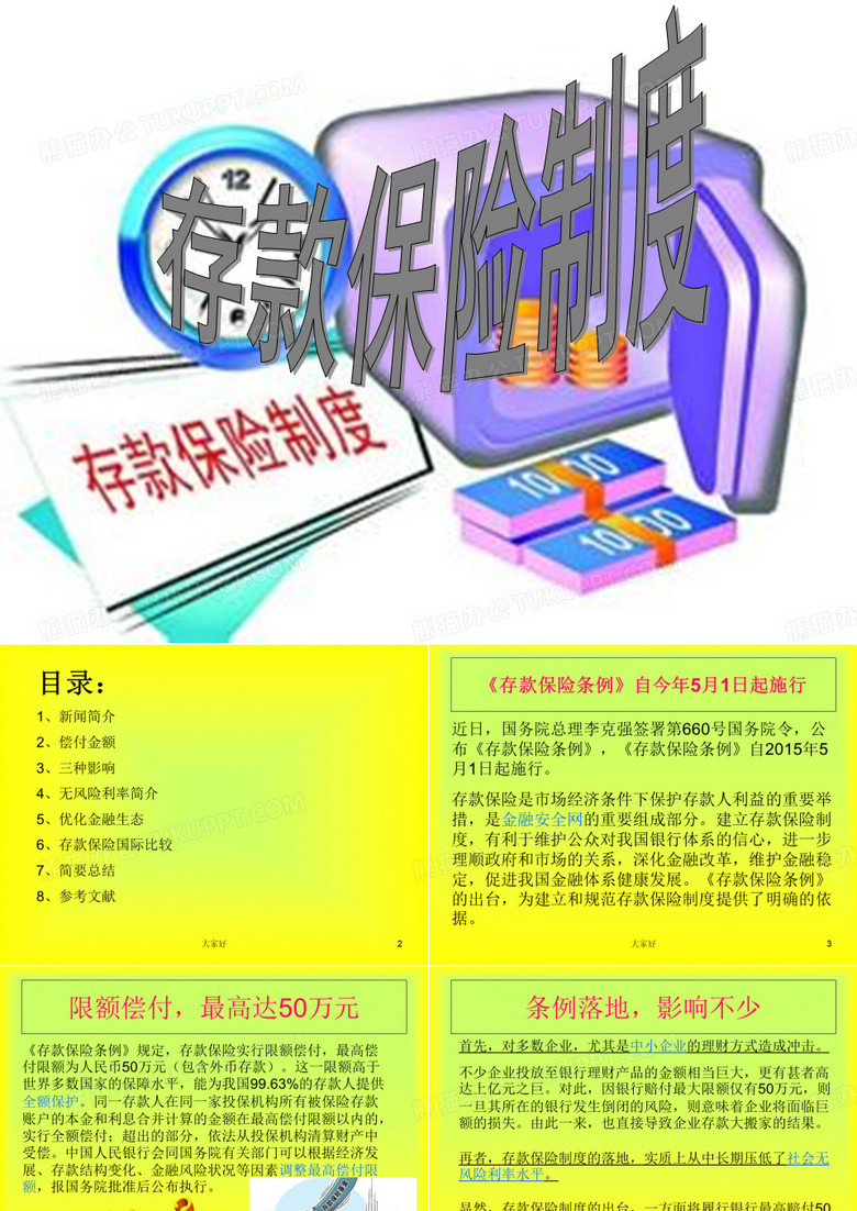 存款保险制度 PPT