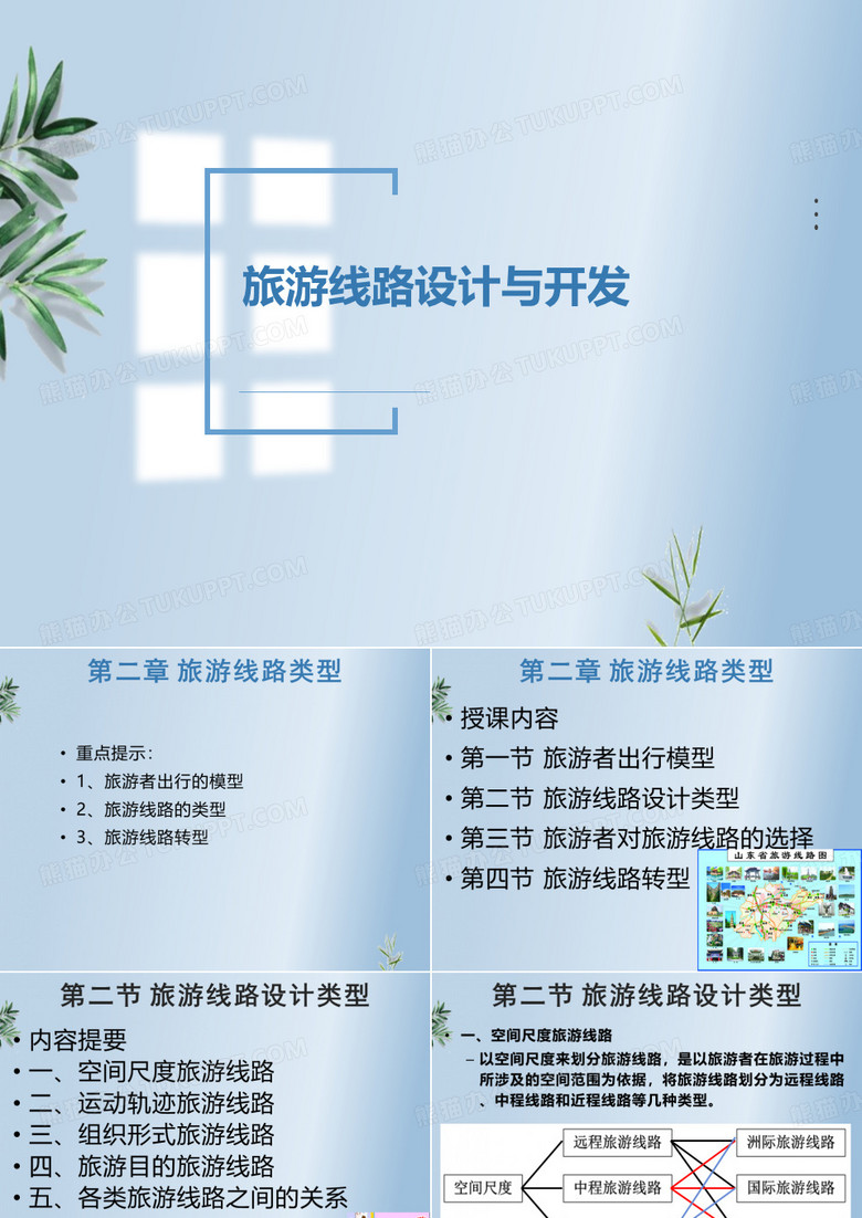 旅游线路设计与开发：旅游线路设计类型