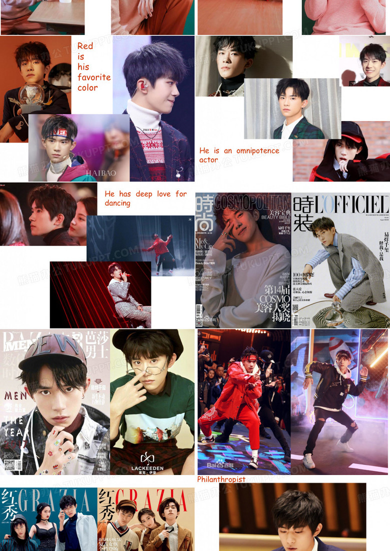 jackson易烊千玺ppt模板下载_编号qrjxrdda_熊猫办公