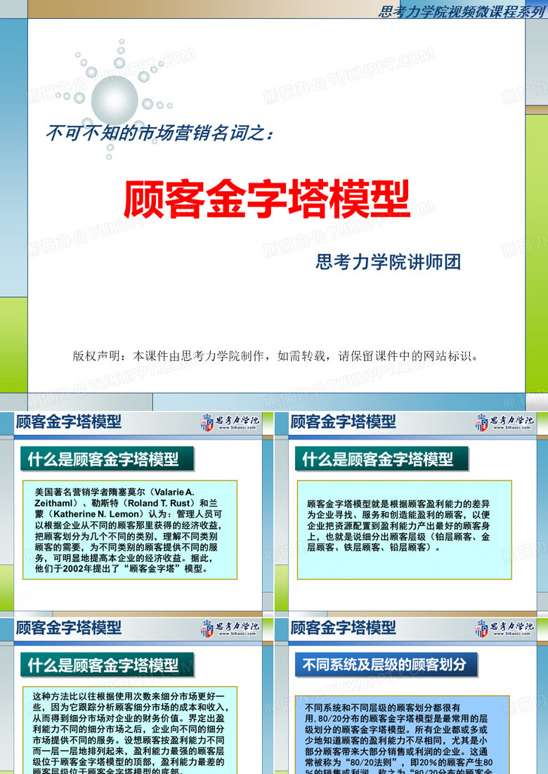 顾客金字塔模型