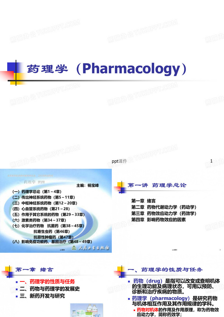 药理学--药理学总论  ppt课件