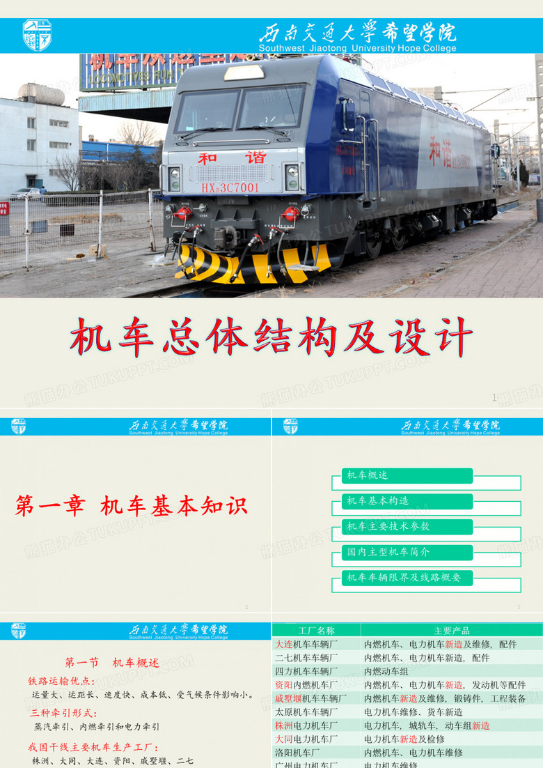 《机车总体结构及设计》01机车基本知识