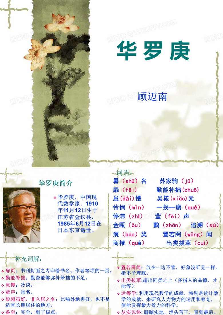 华罗庚PPT