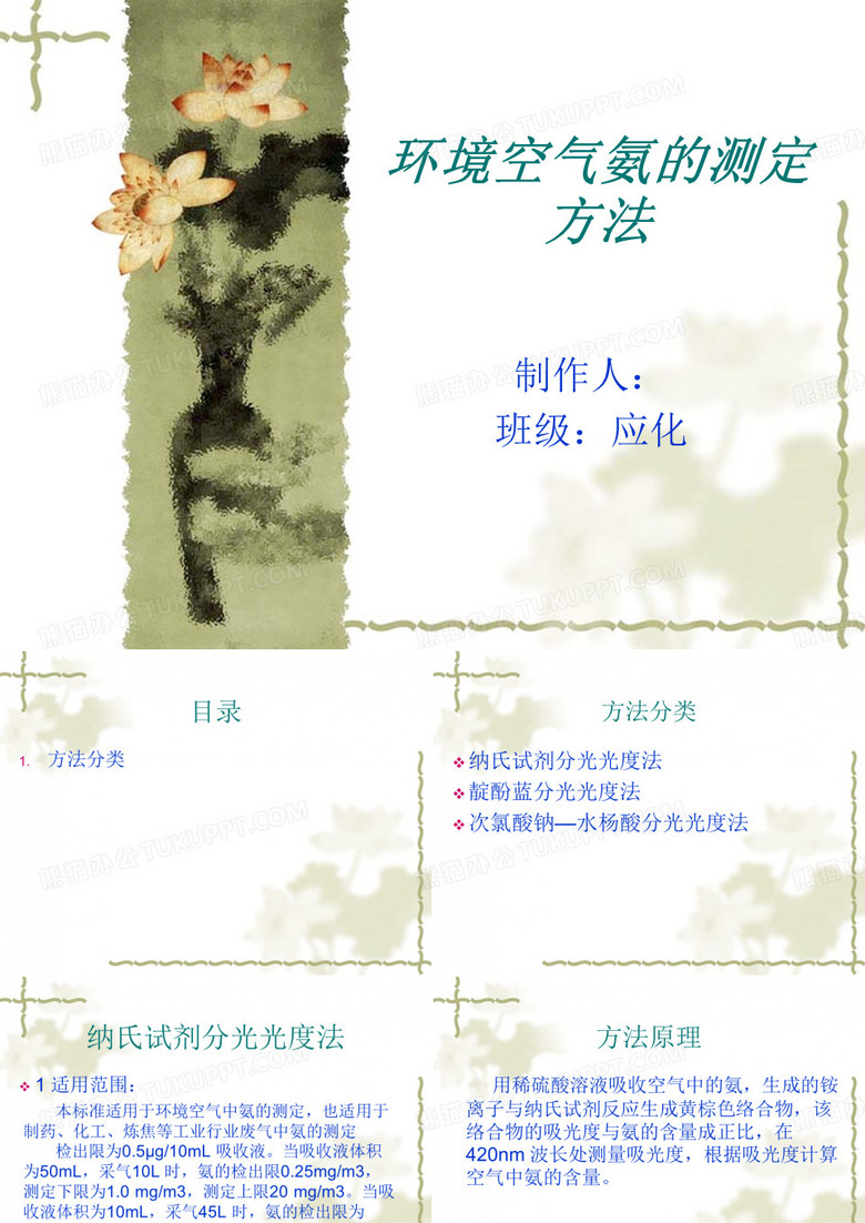 环境空气氨的测定方法