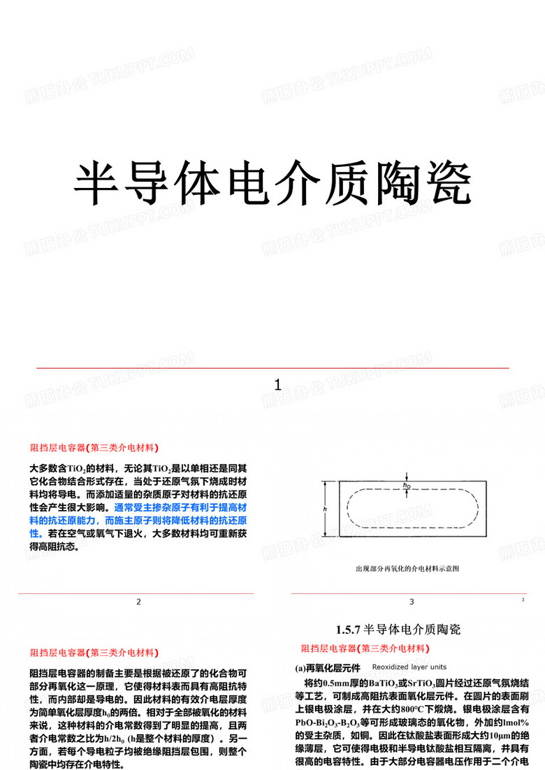 功能陶瓷  电介质陶瓷和绝缘陶瓷 高介 半导体电介质陶瓷