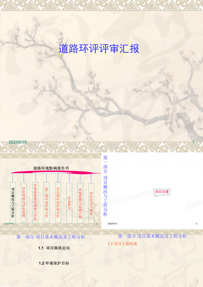 道路环评报告书评审PPT