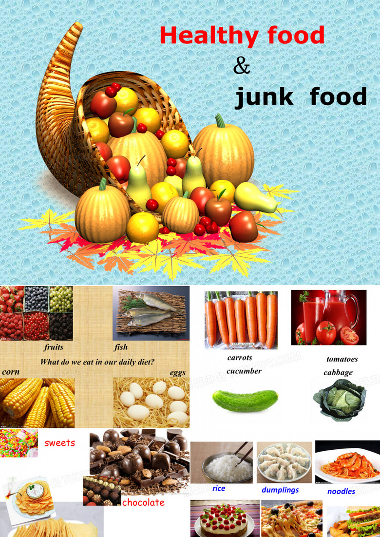 Health food vs junk food