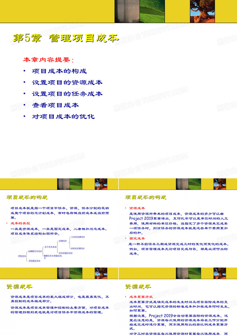 管理的项目成本