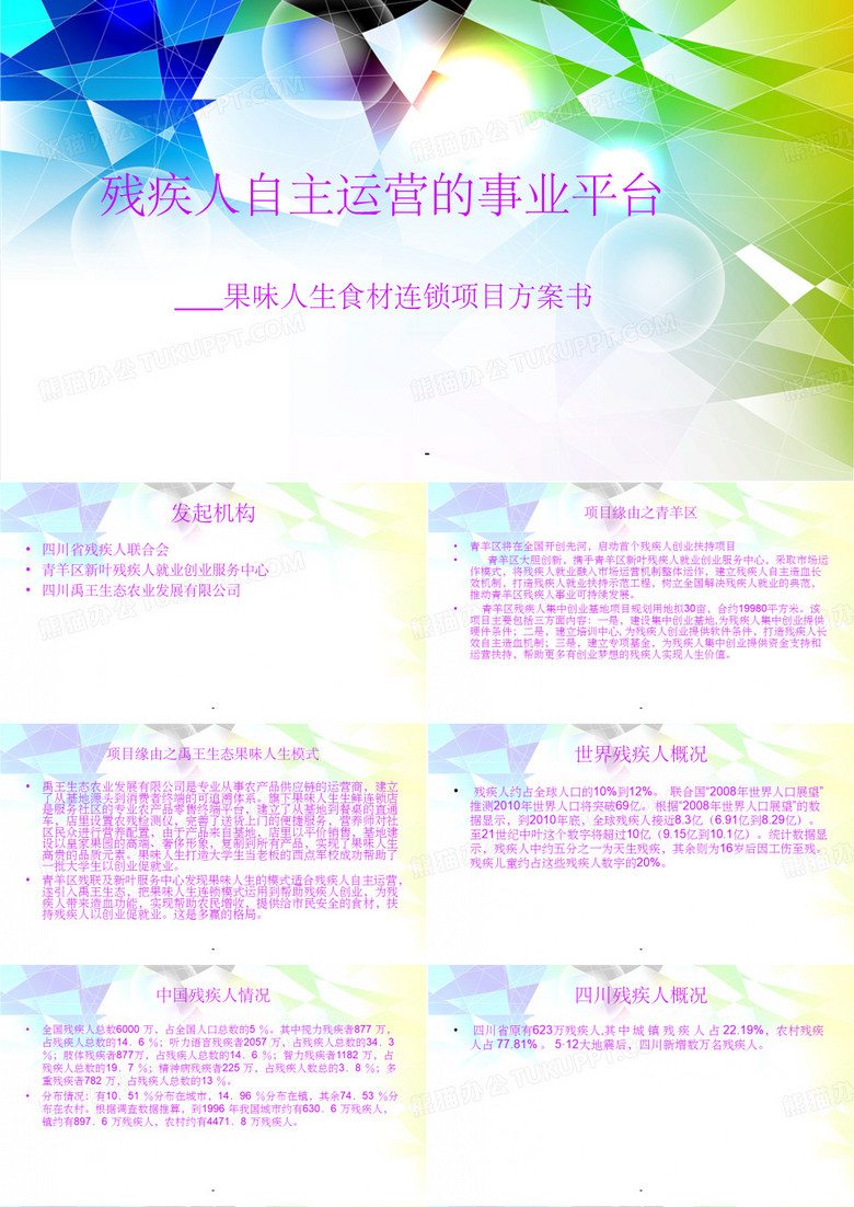 残联合作方案ppt