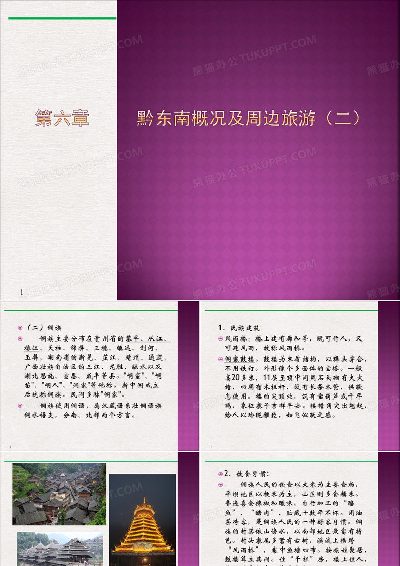 贵州旅游PPT幻灯片