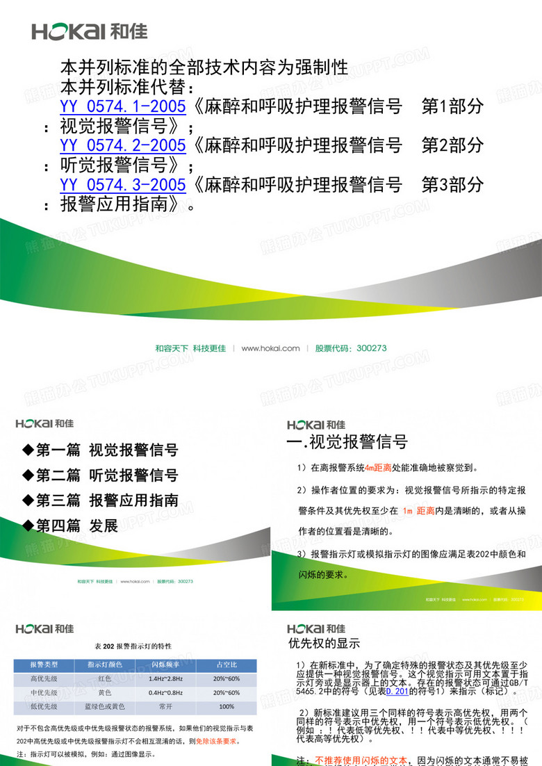 警报新标准总结