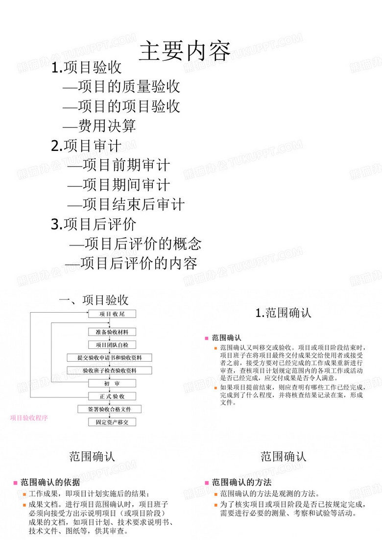 项目竣工验收