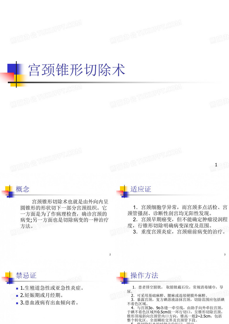 (参考课件)宫颈锥形切除术