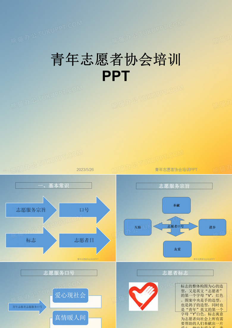 青年志愿者协会培训PPT