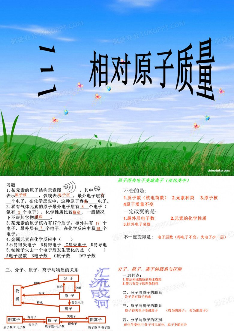 相对原子质量ppt