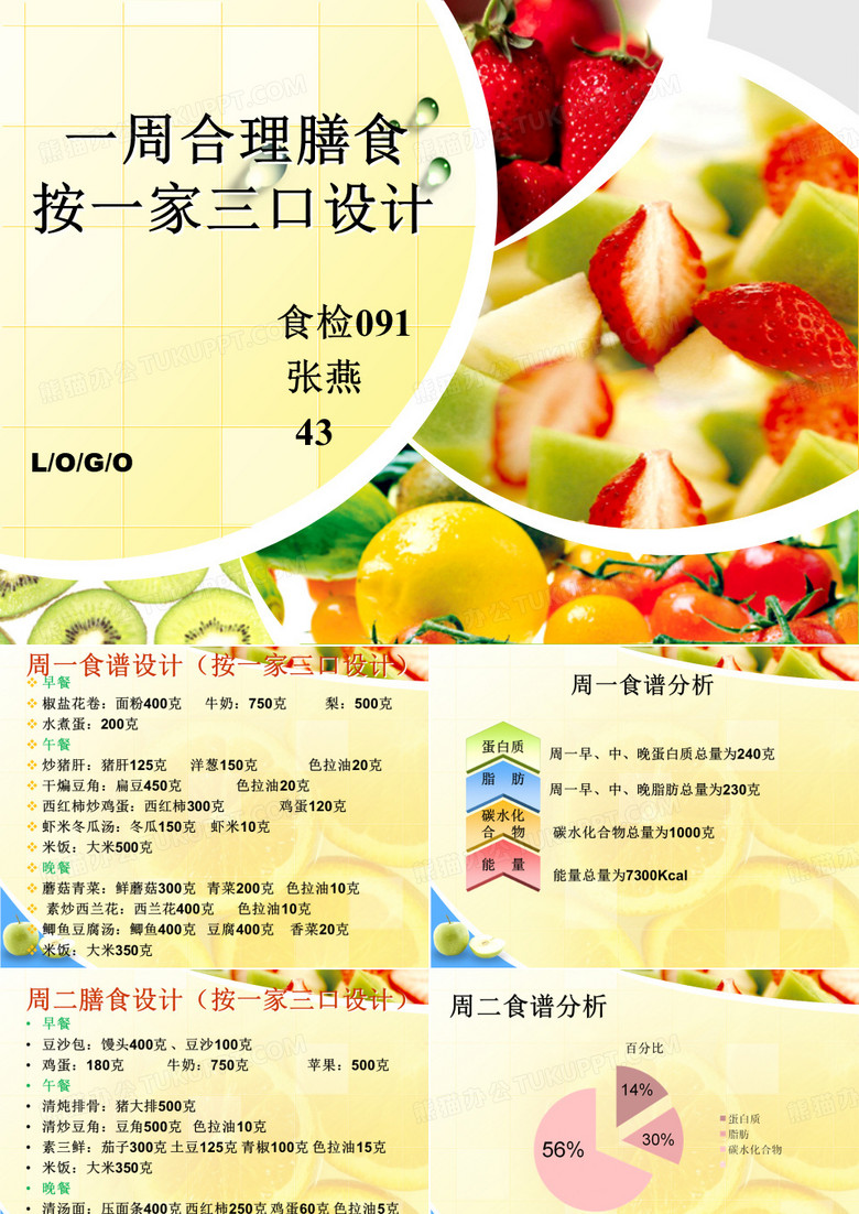 一周食谱