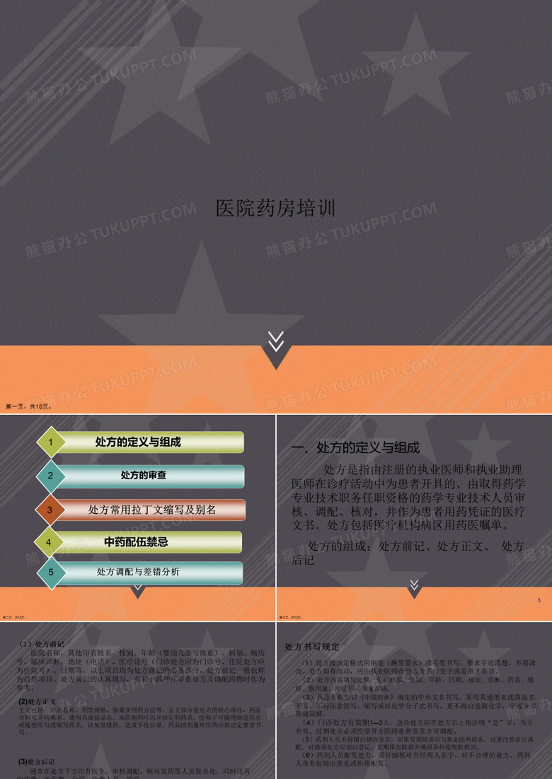 医院药房培训讲课文档