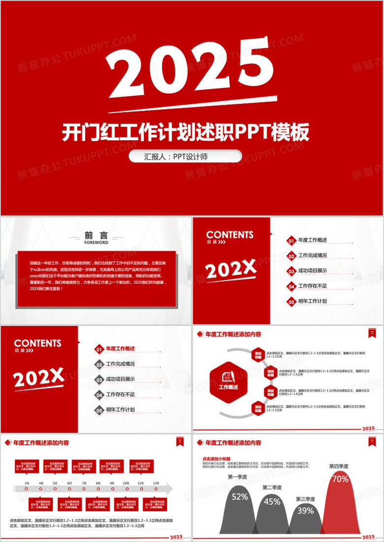 2025年工作计划规划PPT模板