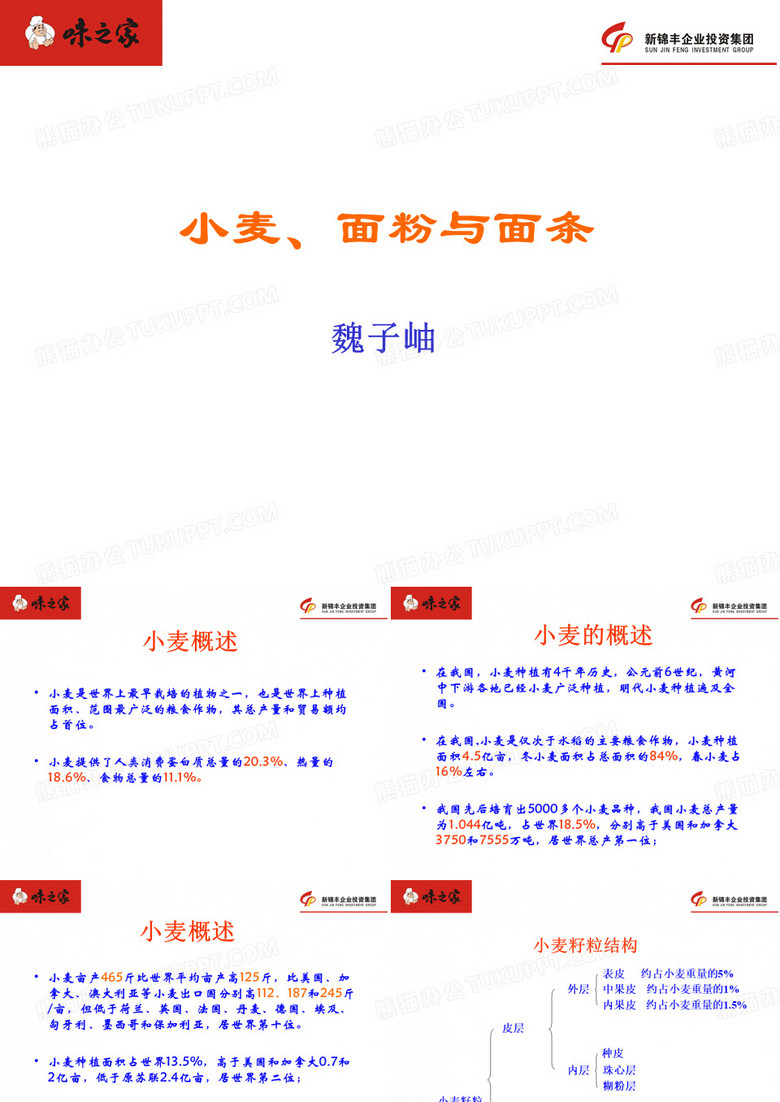 小麦、面粉与面条