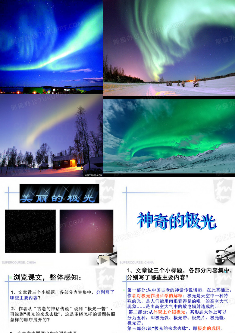 《神奇的极光》ppt