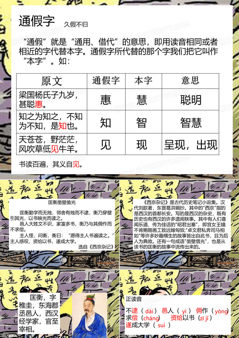 匡衡凿壁偷光