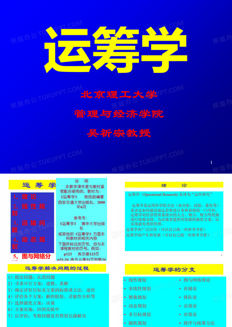 运筹学的分支
