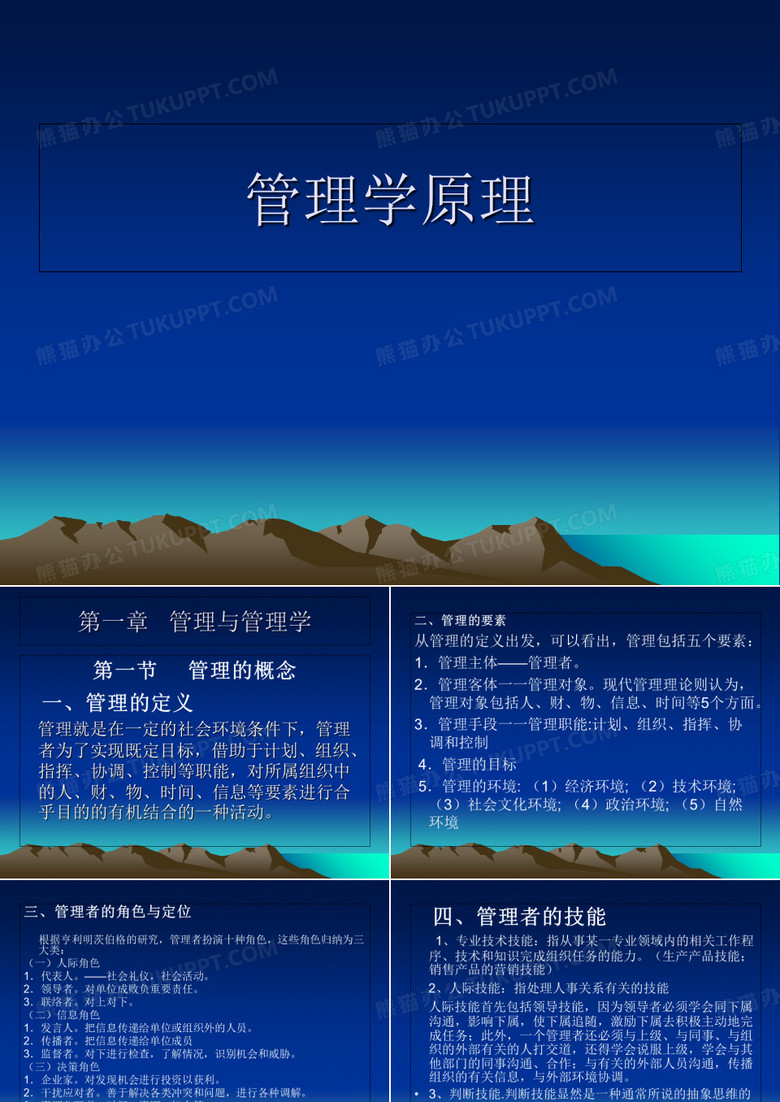 海南大学管理学原理课件