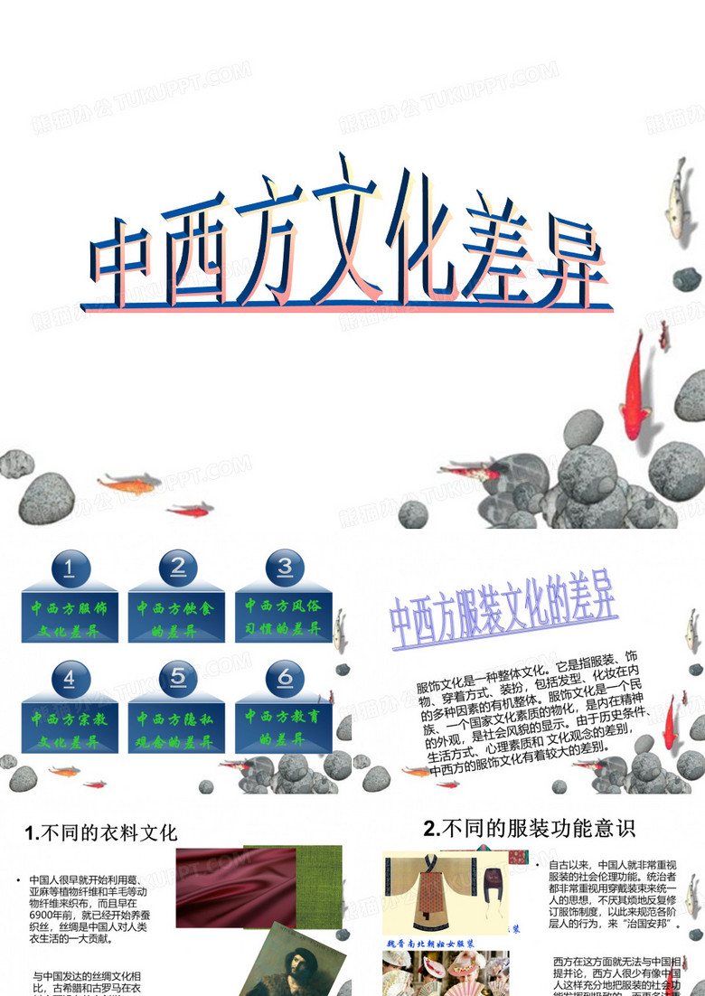 中西文化的差异PPT模板下载_编号lorkdzbp_熊猫办公