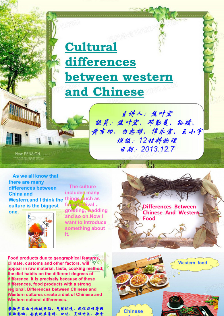 “中西文化差异”PPT模板下载_编号lkpwjnmj_熊猫办公
