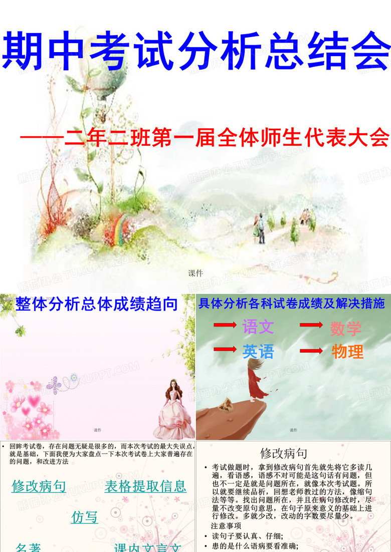 期中考试分析总结会汇总.ppt