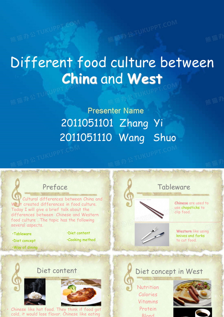 中西方饮食文化的差异