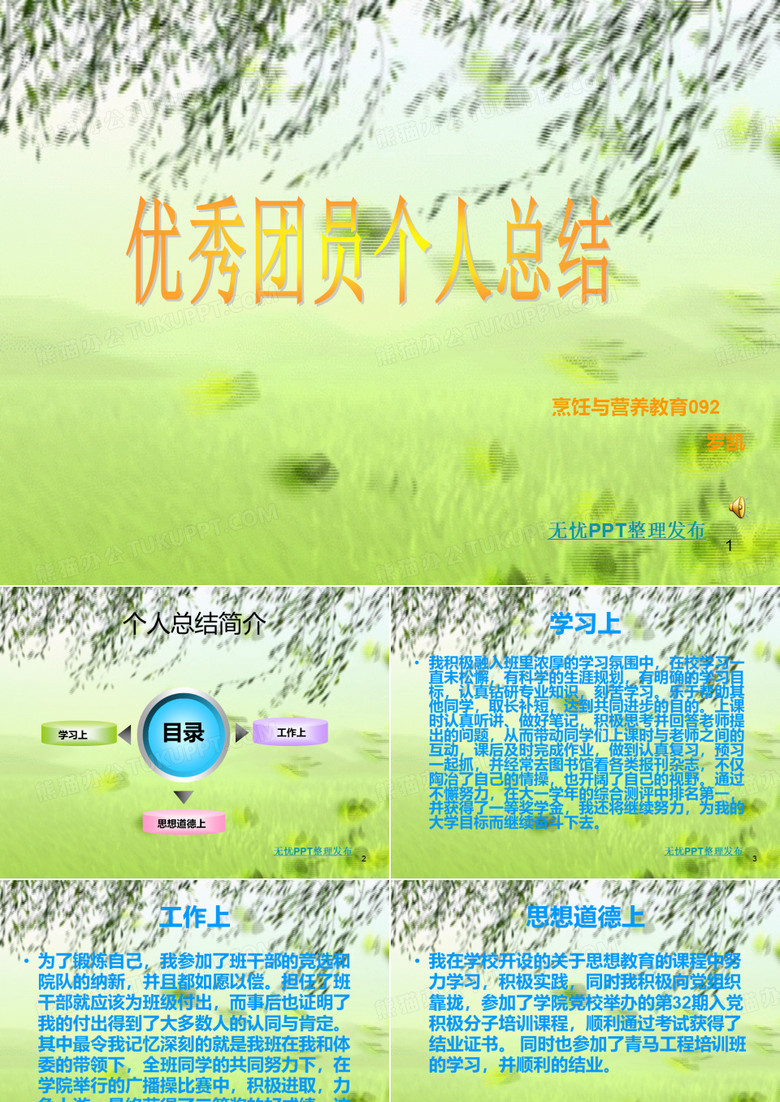 优秀团员 PPT课件