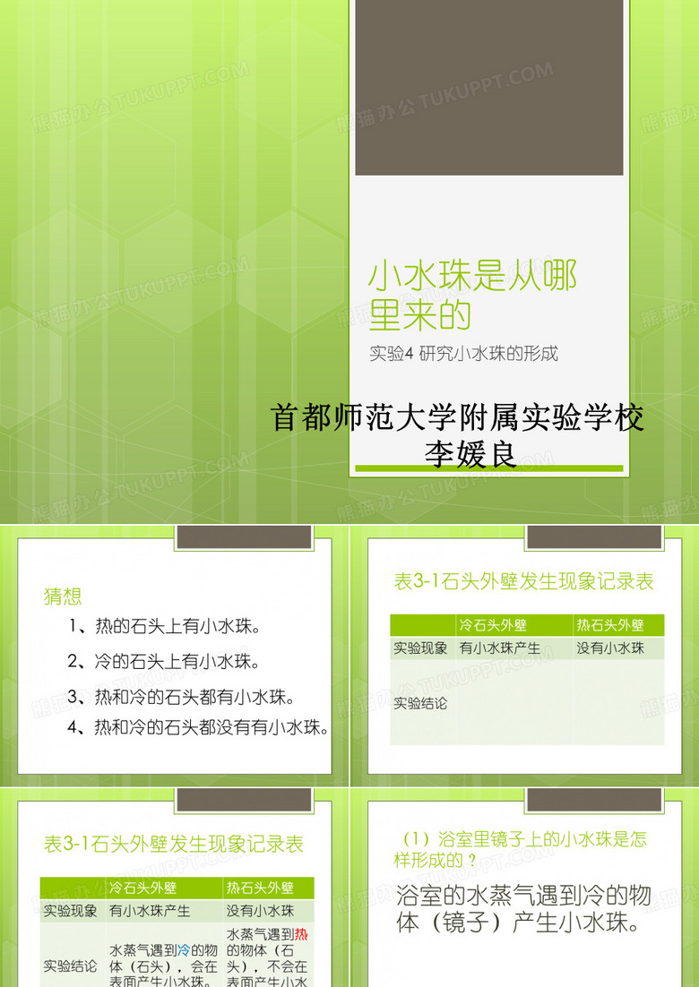 小水珠是从哪里来的