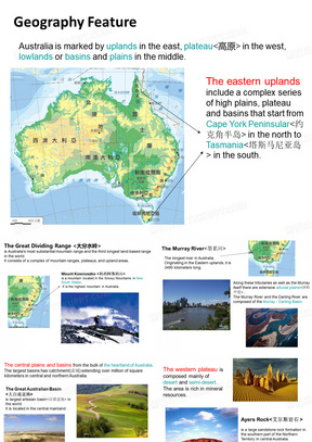 介绍澳大利亚 ,澳大利亚地理特征 英文
