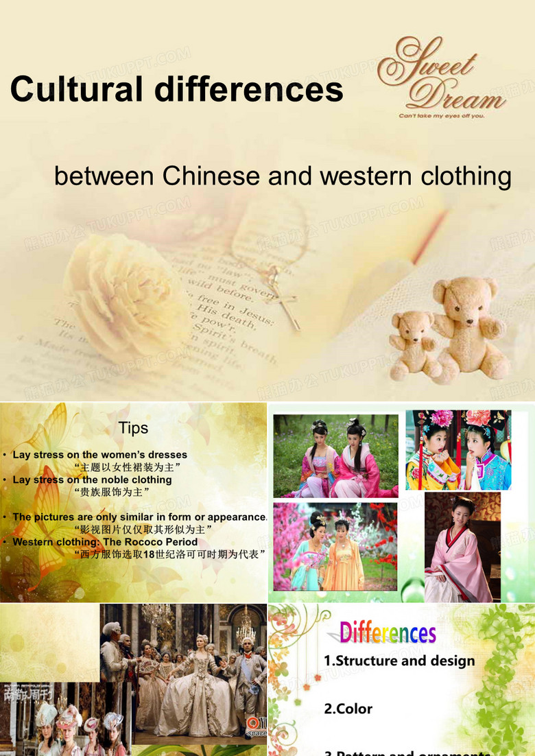 中外服饰文化差异 PPT