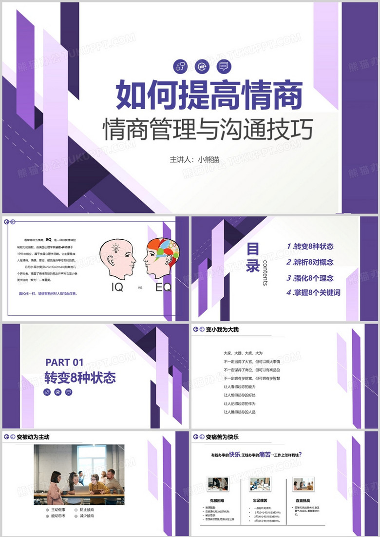 如何提高情商情商管理与沟通培训PPT模板