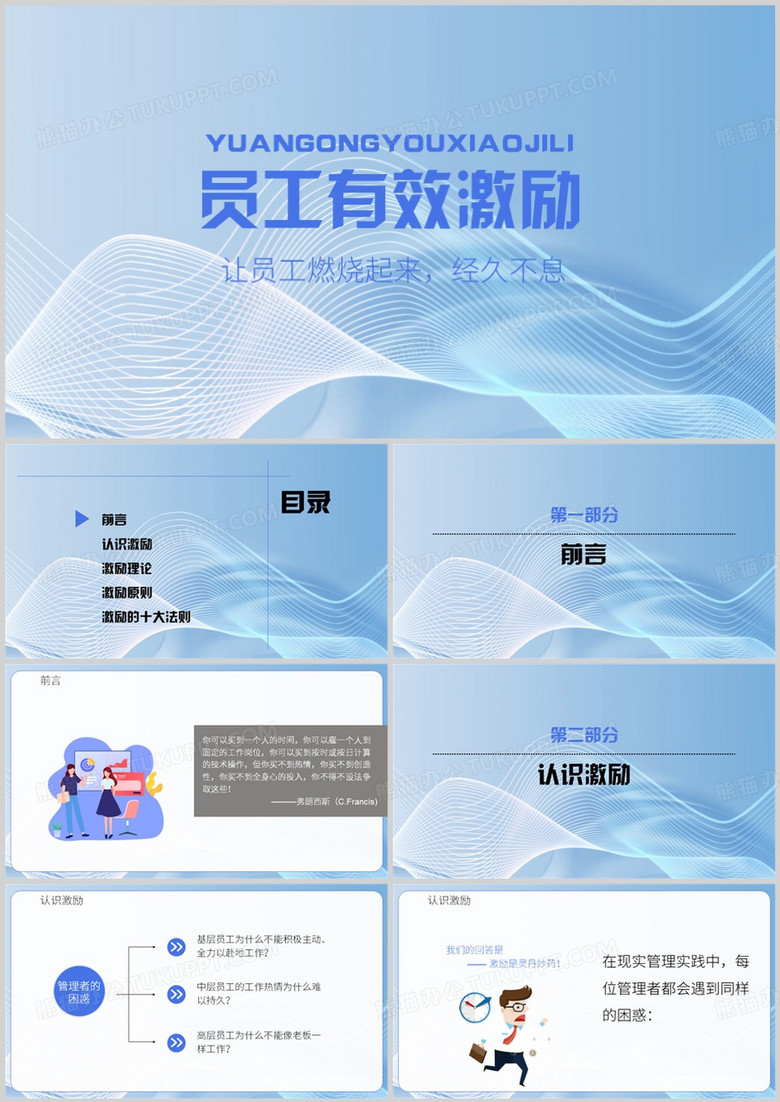 员工有效激励培训PPT模板