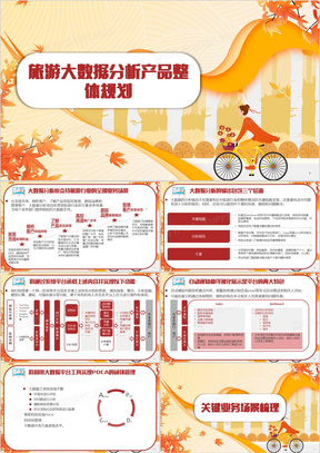 橘色简约旅游大数据分析产品整体规划PPT模板