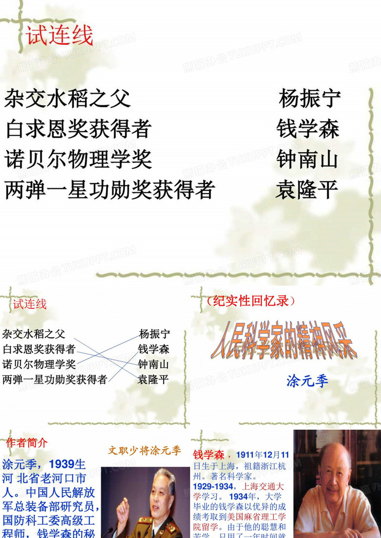 人民科学家的精神风采