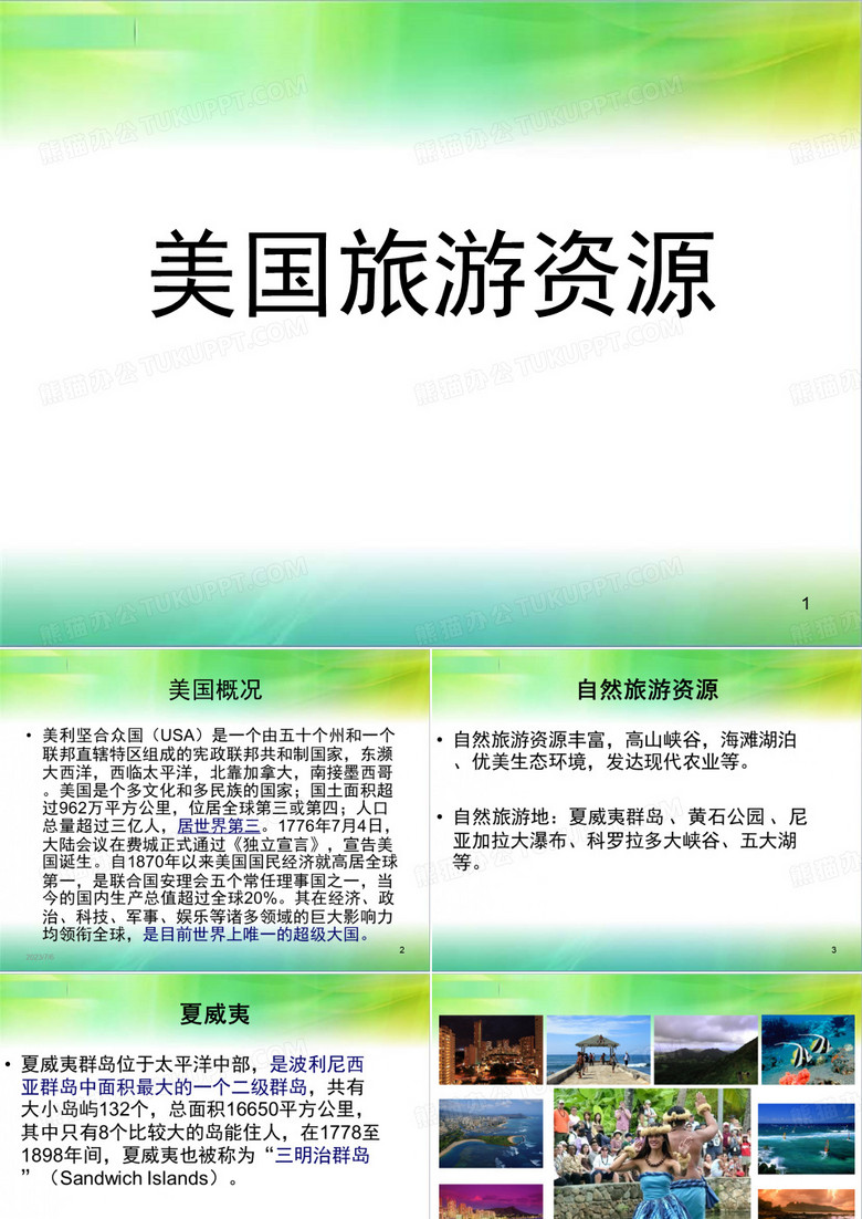 美国旅游资源ppt课件