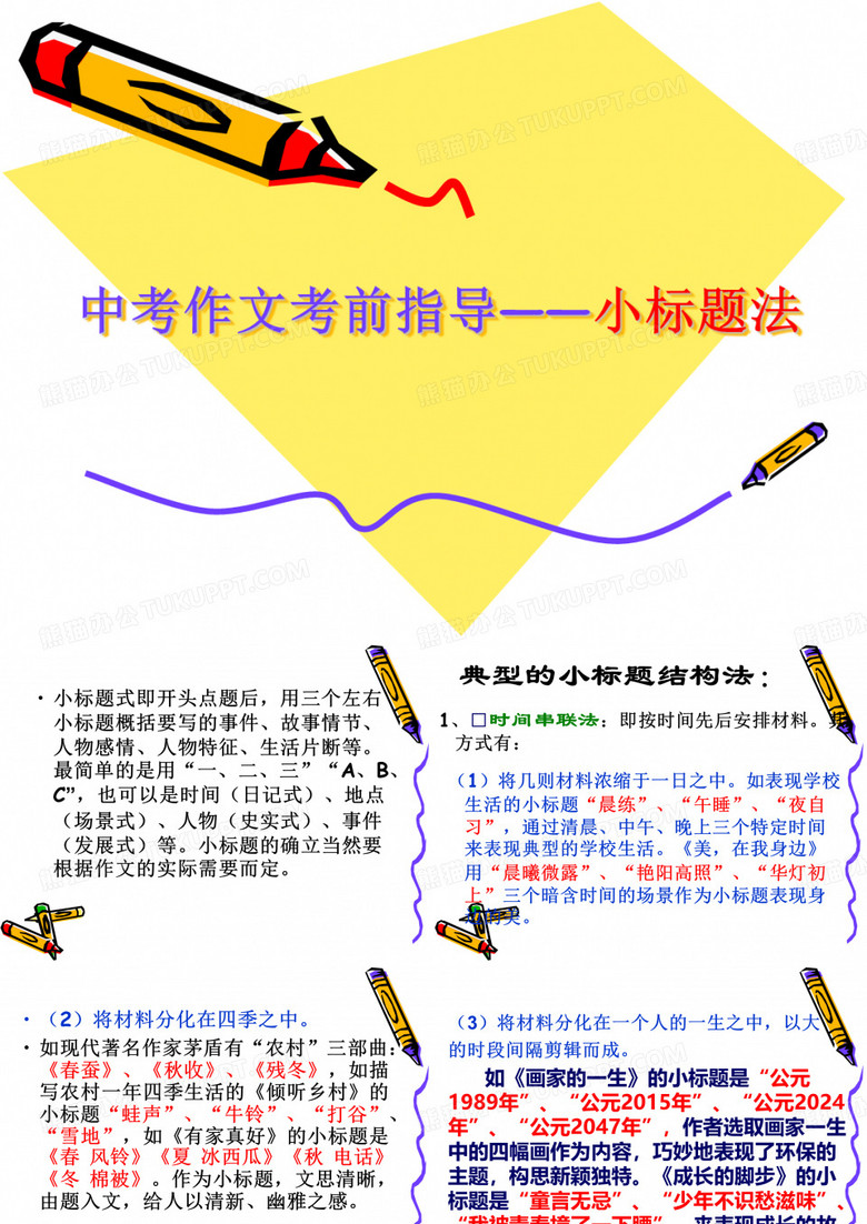小标题法