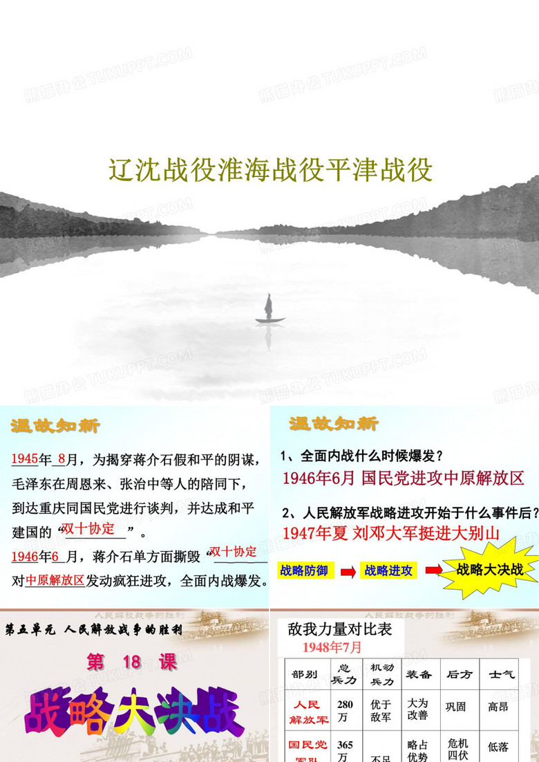 辽沈战役淮海战役平津战役29页文档