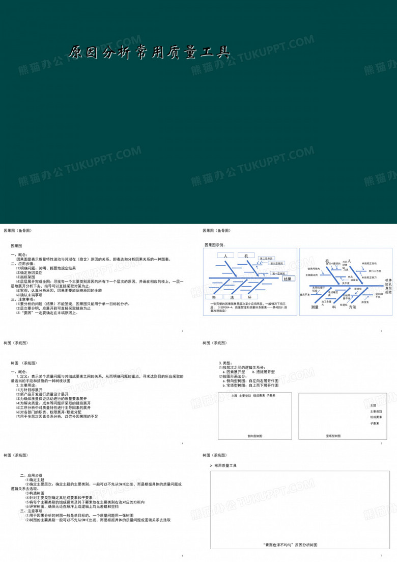 原因分析常用质量工具