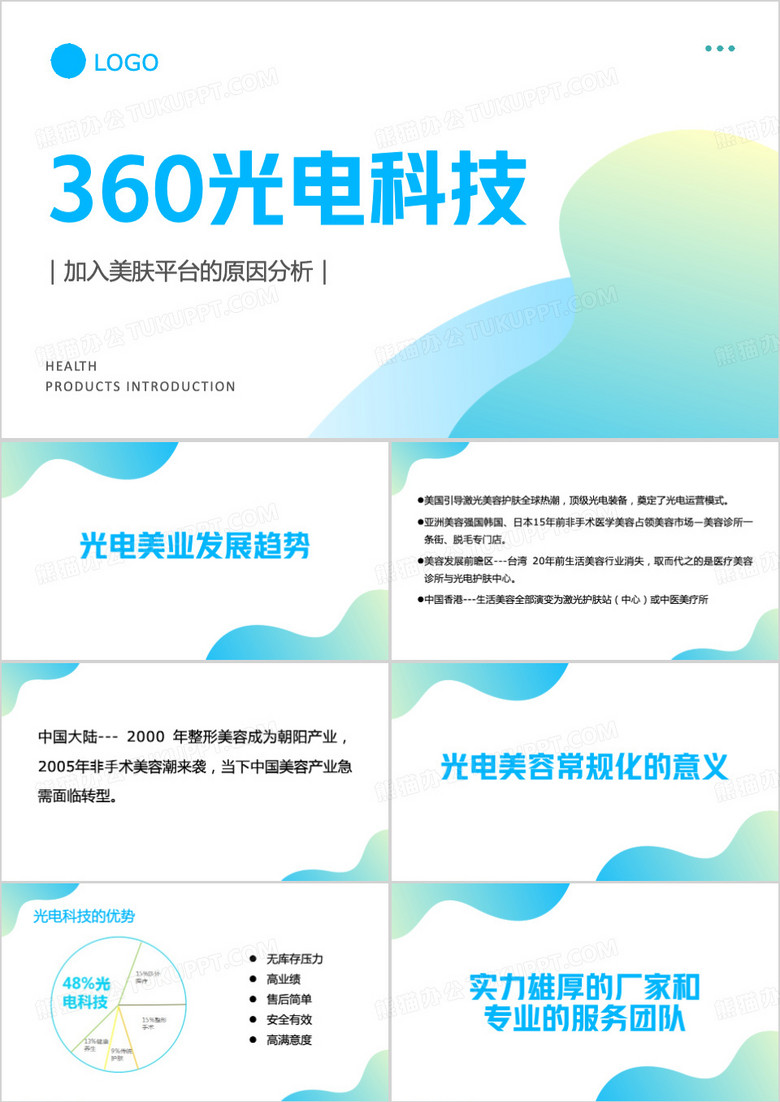360光电科技原因分析ppt模板