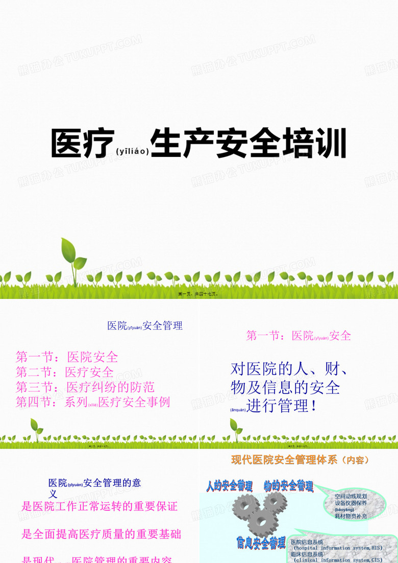 (医院安全生产培训)课件PPT